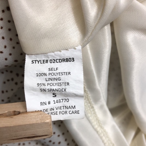 Sienna Sky Women’s V-Neck Cap Sleeve Polka Dot Elastic Waist Midi Dress - Picture 11 of 12